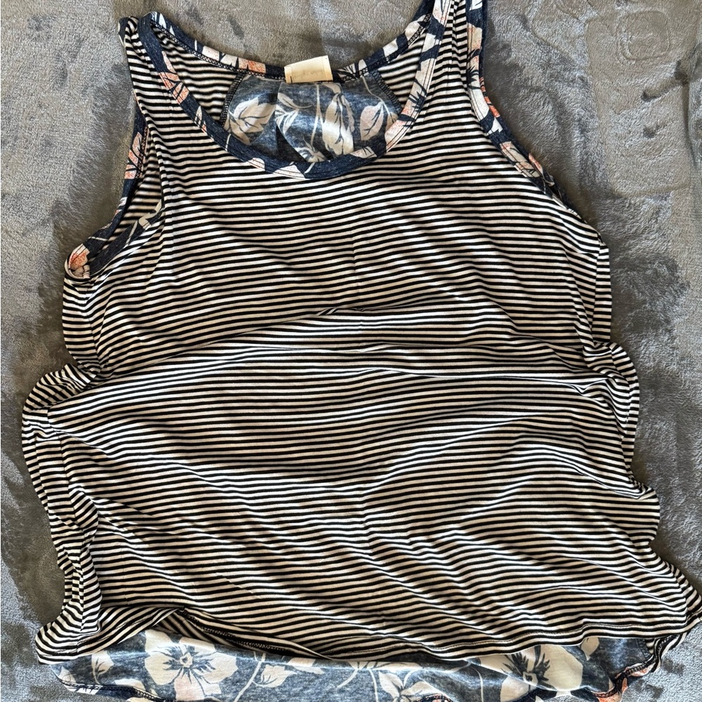 Lovely Melody Black and White Tank Top
